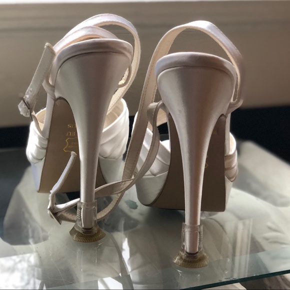 Bridal/Prom peep-toe satin heels! - Picture 4 of 8